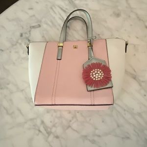 Kate Landry pink & white purse